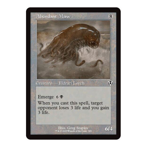 Abundant Maw (Retro Frame) (INR) #329 Common (Lightly Played) Innistrad Remastered Magic: The Gathering: 2025