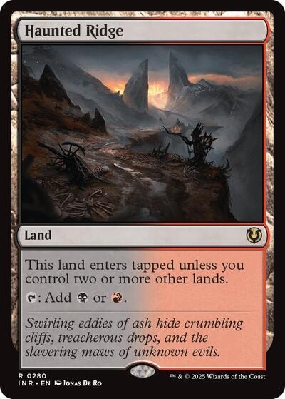 Haunted Ridge (INR) #280 Rare (Foil Near Mint) Innistrad Remastered Magic: The Gathering: 2025
