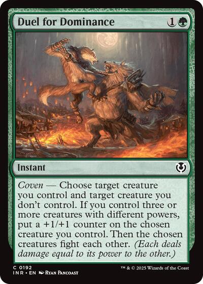 Duel for Dominance (INR) #192 Common (Moderately Played) Innistrad Remastered Magic: The Gathering: 2025