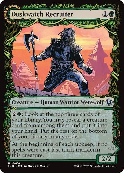 Duskwatch Recruiter Showcase (INR) #323 Uncommon (Lightly Played) Innistrad Remastered Magic: The Gathering: 2025