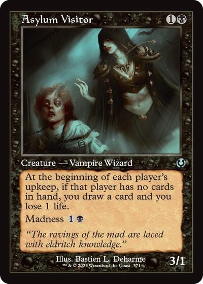 Asylum Visitor Retro Frame (INR) #371 Uncommon (Lightly Played) Innistrad Remastered Magic: The Gathering: 2025