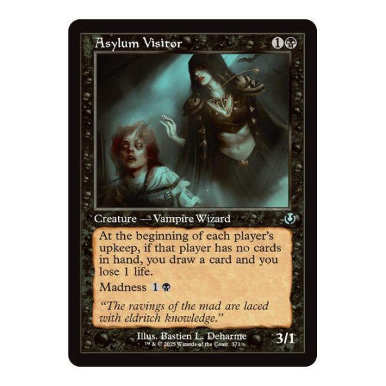 Asylum Visitor (Retro Frame) (INR) #371 Uncommon (Lightly Played) Innistrad Remastered Magic: The Gathering: 2025