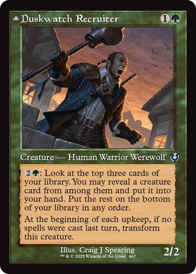 Duskwatch Recruiter Retro Frame (INR) #467 Uncommon (Lightly Played) Innistrad Remastered Magic: The Gathering: 2025
