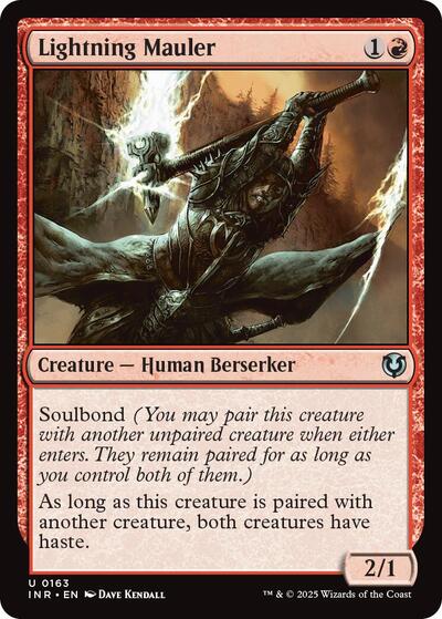 Lightning Mauler (INR) #163 Uncommon (Lightly Played) Innistrad Remastered Magic: The Gathering: 2025