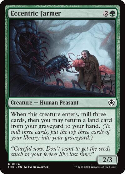 Eccentric Farmer (INR) #194 Common (Lightly Played) Innistrad Remastered Magic: The Gathering: 2025