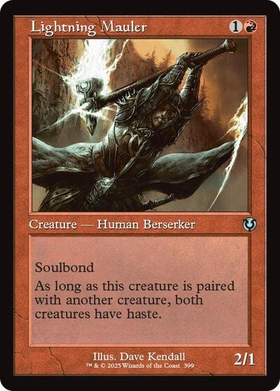 Lightning Mauler Retro Frame (INR) #399 Uncommon (Lightly Played) Innistrad Remastered Magic: The Gathering: 2025
