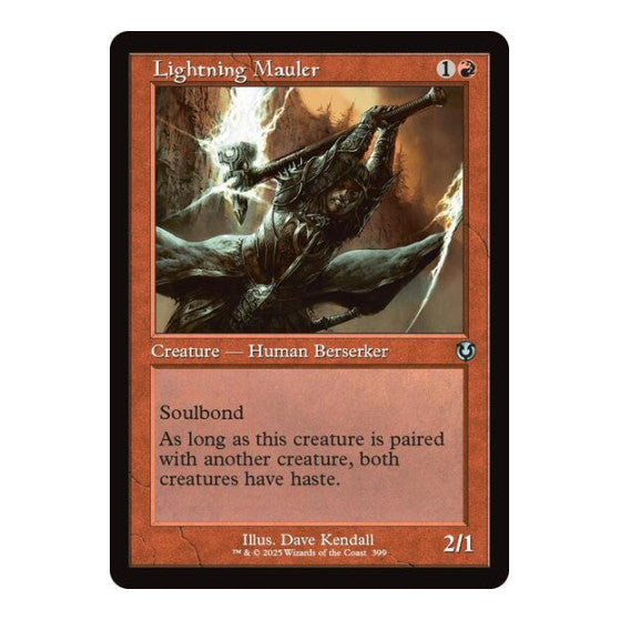 Lightning Mauler (Retro Frame) (INR) #399 Uncommon (Lightly Played) Innistrad Remastered Magic: The Gathering: 2025