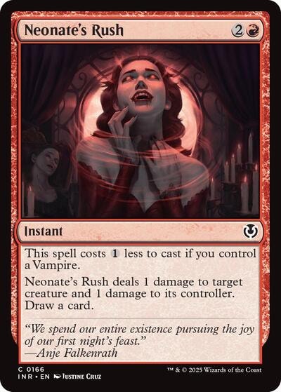 Neonates Rush (INR) #166 Common (Lightly Played) Innistrad Remastered Magic: The Gathering: 2025