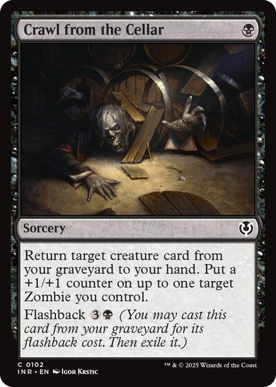 Crawl from the Cellar (INR) #102 Common (Lightly Played) Innistrad Remastered Magic: The Gathering: 2025