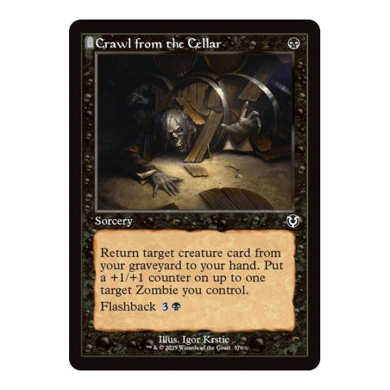 Crawl from the Cellar (Retro Frame) (INR) #376 Common (Lightly Played) Innistrad Remastered Magic: The Gathering: 2025