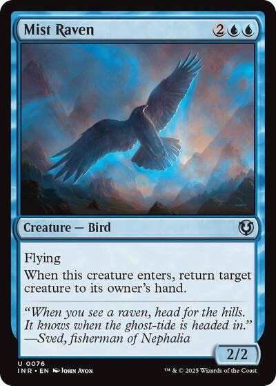 Mist Raven (INR) #76 Uncommon (Lightly Played) Innistrad Remastered Magic: The Gathering: 2025