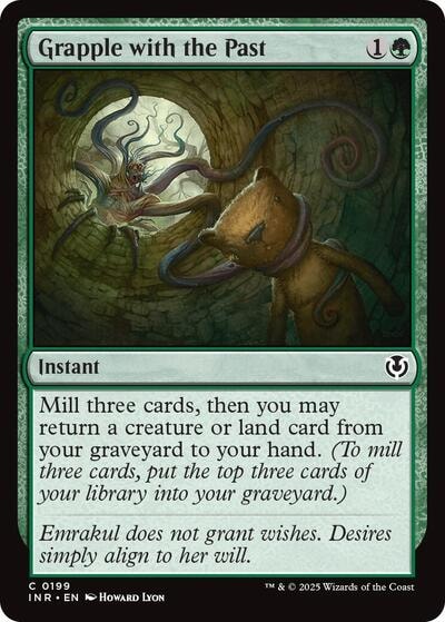 Grapple with the Past (INR) #199 Common (Lightly Played) Innistrad Remastered Magic: The Gathering: 2025