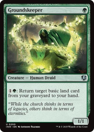 Groundskeeper (INR) #200 Uncommon (Lightly Played) Innistrad Remastered Magic: The Gathering: 2025