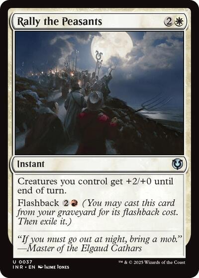Rally the Peasants (INR) #37 Uncommon (Lightly Played) Innistrad Remastered Magic: The Gathering: 2025