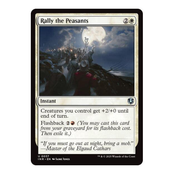Rally the Peasants (INR) #37 Uncommon (Lightly Played) Innistrad Remastered Magic: The Gathering: 2025