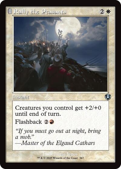 Rally the Peasants Retro Frame (INR) #347 Uncommon (Lightly Played) Innistrad Remastered Magic: The Gathering: 2025