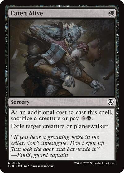 Eaten Alive (INR) #106 Common (Lightly Played) Innistrad Remastered Magic: The Gathering: 2025