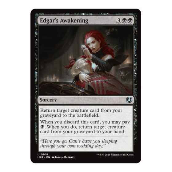 Edgar's Awakening (INR) #108 Uncommon (Lightly Played) Innistrad Remastered Magic: The Gathering: 2025