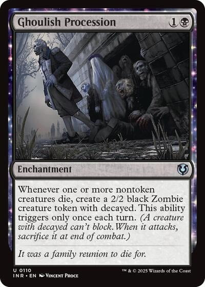 Ghoulish Procession (INR) #110 Uncommon (Lightly Played) Innistrad Remastered Magic: The Gathering: 2025