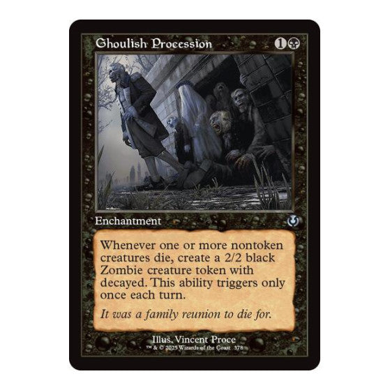 Ghoulish Procession (Retro Frame) (INR) #378 Uncommon (Lightly Played) Innistrad Remastered Magic: The Gathering: 2025
