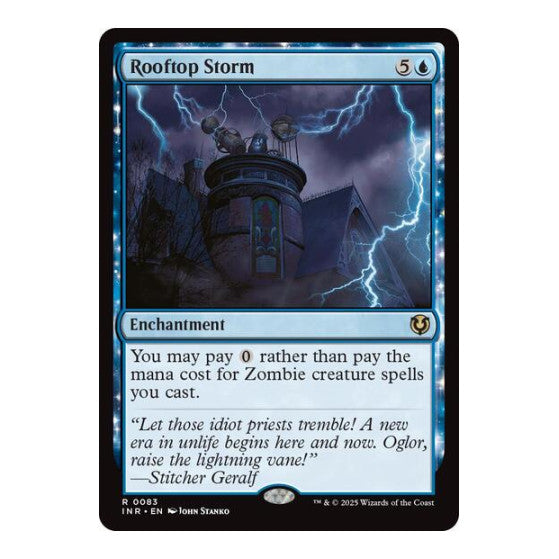 Rooftop Storm (INR) #83 Rare (Near Mint) Innistrad Remastered Magic: The Gathering: 2025