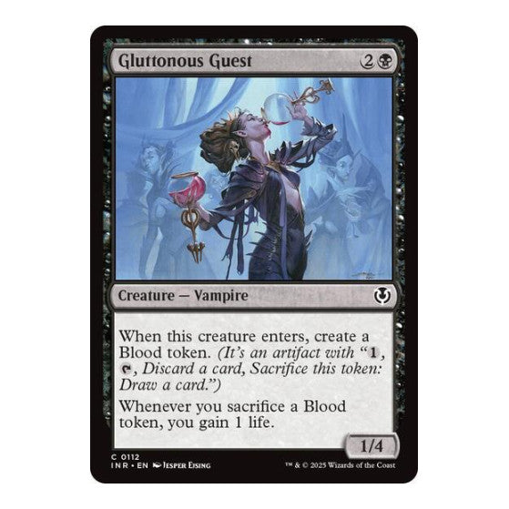Gluttonous Guest (INR) #112 Common (Lightly Played) Innistrad Remastered Magic: The Gathering: 2025