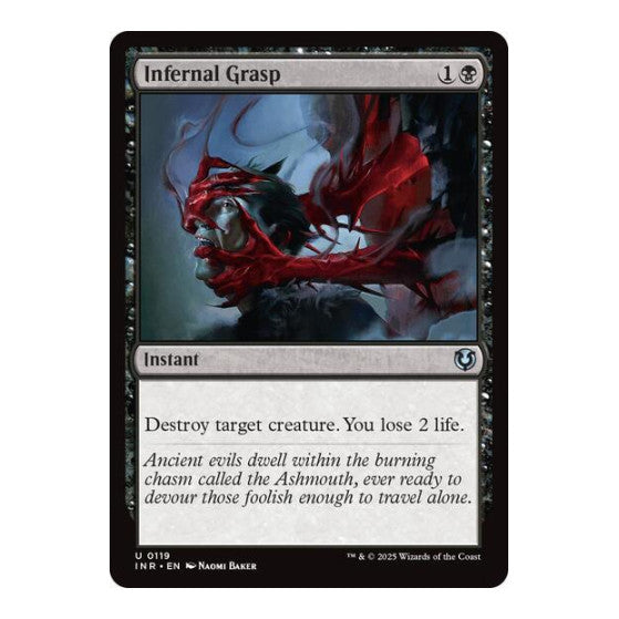 Infernal Grasp (INR) #119 Uncommon (Lightly Played) Innistrad Remastered Magic: The Gathering: 2025