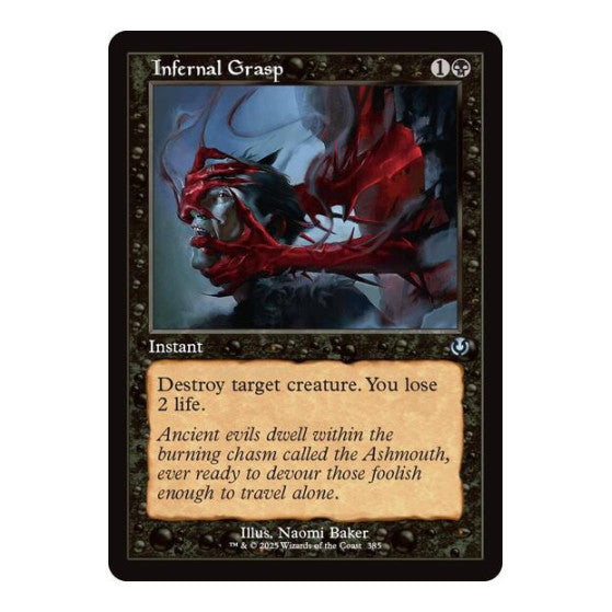 Infernal Grasp (Retro Frame) (INR) #385 Uncommon (Lightly Played) Innistrad Remastered Magic: The Gathering: 2025