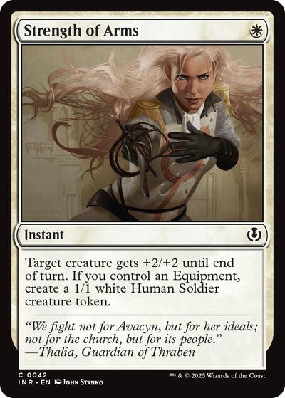 Strength of Arms (INR) #42 Common (Lightly Played) Innistrad Remastered Magic: The Gathering: 2025