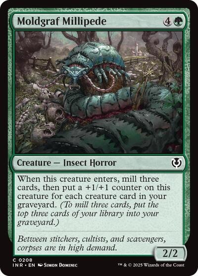 Moldgraf Millipede (INR) #208 Common (Lightly Played) Innistrad Remastered Magic: The Gathering: 2025