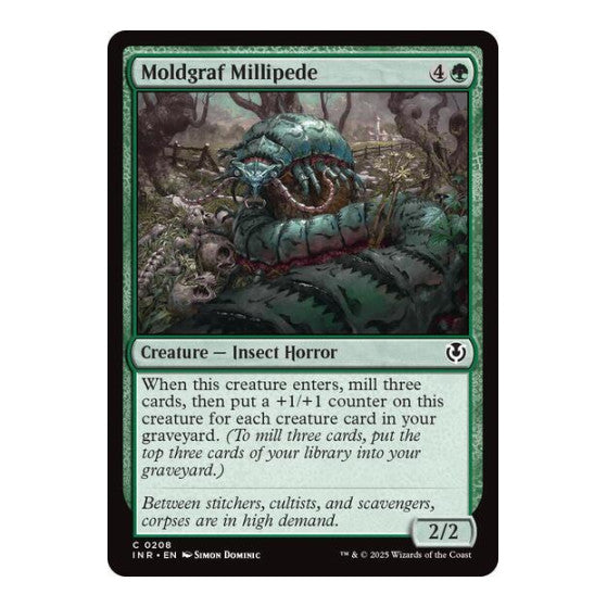 Moldgraf Millipede (INR) #208 Common (Lightly Played) Innistrad Remastered Magic: The Gathering: 2025