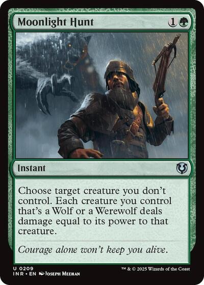 Moonlight Hunt (INR) #209 Uncommon (Lightly Played) Innistrad Remastered Magic: The Gathering: 2025