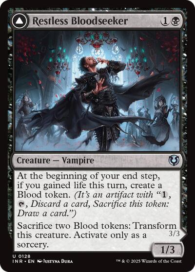 Restless Bloodseeker (INR) #128 Uncommon (Lightly Played) Innistrad Remastered Magic: 2025