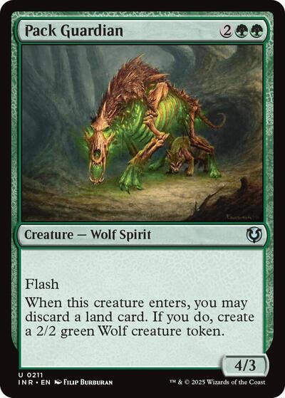Pack Guardian (INR) #211 Uncommon (Lightly Played) Innistrad Remastered Magic: The Gathering: 2025