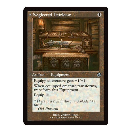 Neglected Heirloom (Retro Frame) (INR) #473 Uncommon (Lightly Played) Innistrad Remastered Magic: The Gathering: 2025