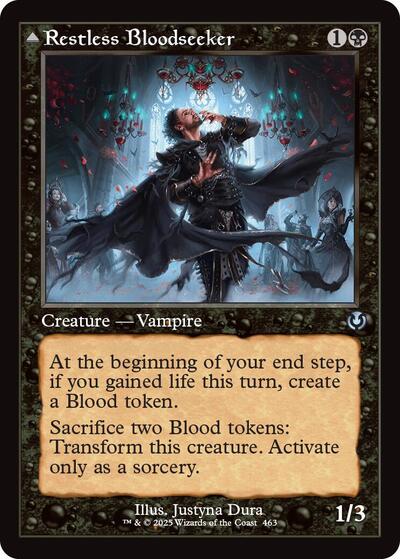 Restless Bloodseeker Retro Frame (INR) #463 Uncommon (Near Mint) Innistrad Remastered Magic: The Gathering: 2025