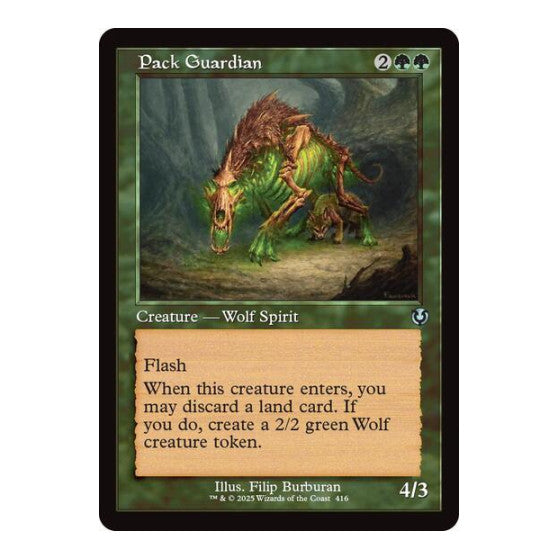 Pack Guardian (Retro Frame) (INR) #416 Uncommon (Lightly Played) Innistrad Remastered Magic: The Gathering: 2025