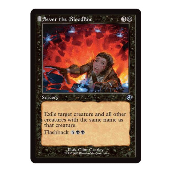 Sever the Bloodline (Retro Frame) (INR) #389 Uncommon (Lightly Played) Innistrad Remastered Magic: The Gathering: 2025