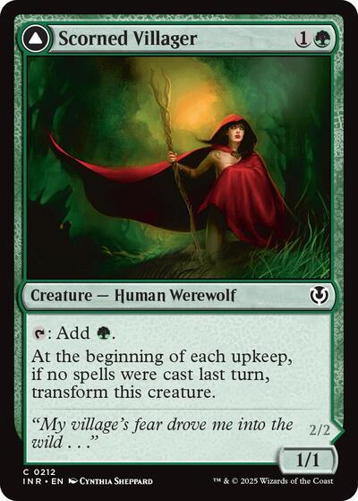 Scorned Villager (INR) #212 Common (Lightly Played) Innistrad Remastered Magic: 2025