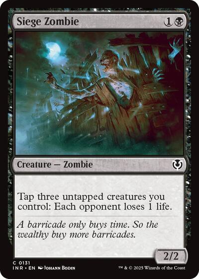 Siege Zombie (INR) #131 Common Innistrad Remastered Magic: The Gathering: 2025