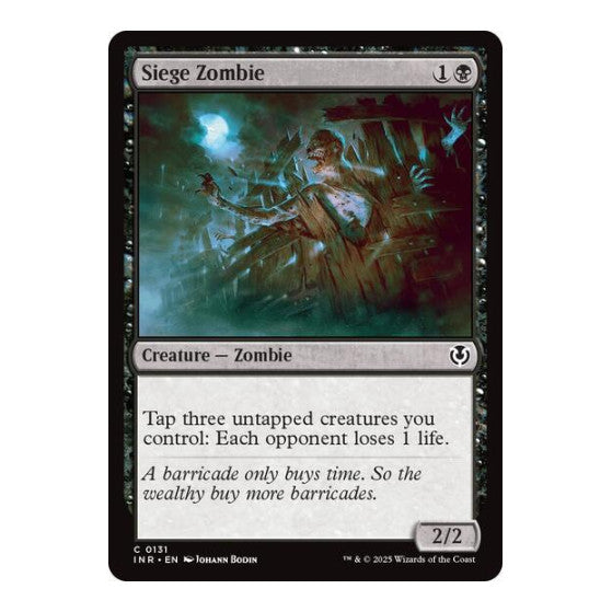 Siege Zombie (INR) #131 Common Innistrad Remastered Magic: The Gathering: 2025