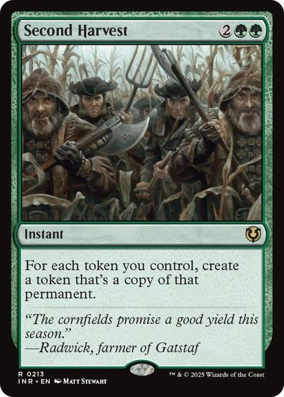 Second Harvest (INR) #213 Rare (Near Mint) Innistrad Remastered Magic: The Gathering: 2025