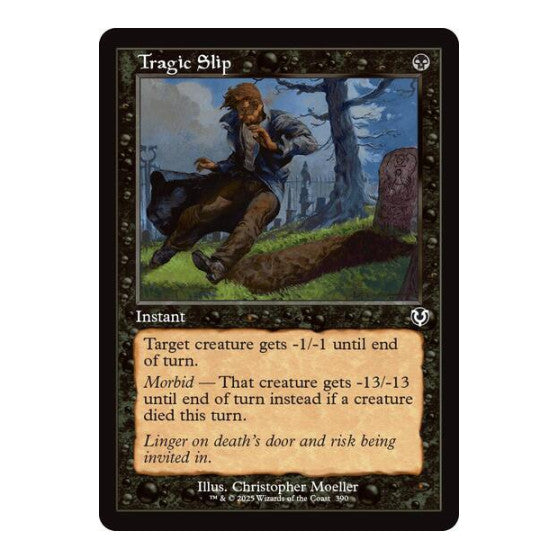Tragic Slip (Retro Frame) (INR) #390 Common (Lightly Played) Innistrad Remastered Magic: The Gathering: 2025