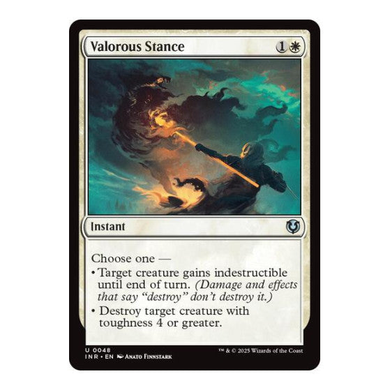 Valorous Stance (INR) #48 Uncommon (Lightly Played) Innistrad Remastered Magic: The Gathering: 2025