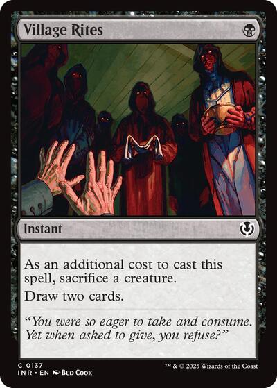 Village Rites (INR) #137 Common (Lightly Played) Innistrad Remastered Magic: The Gathering: 2025