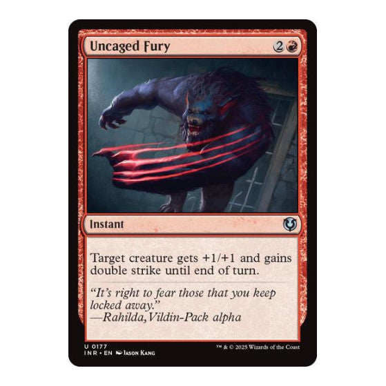 Uncaged Fury (INR) #177 Uncommon (Lightly Played) Innistrad Remastered Magic: The Gathering: 2025