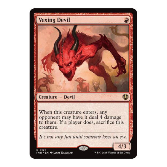 Vexing Devil (INR) #178 Rare (Lightly Played) Innistrad Remastered Magic: The Gathering: 2025