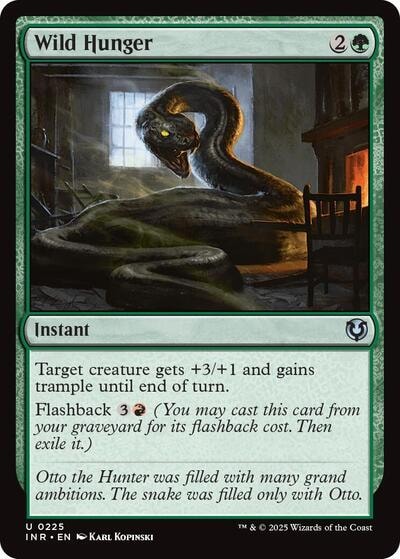 Wild Hunger (INR) #225 Uncommon (Lightly Played) Innistrad Remastered Magic: The Gathering: 2025