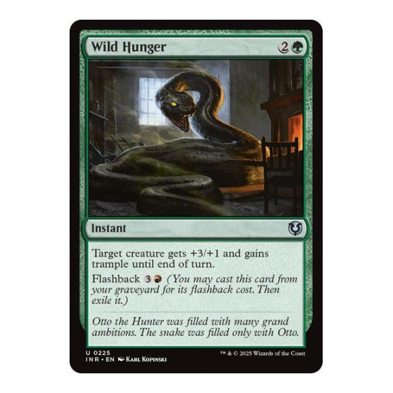 Wild Hunger (INR) #225 Uncommon (Lightly Played) Innistrad Remastered Magic: The Gathering: 2025
