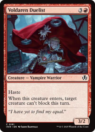 2025 Magic: Innistrad Remastered (INR) - Voldaren Duelist (#181, Common) (Lightly Played)